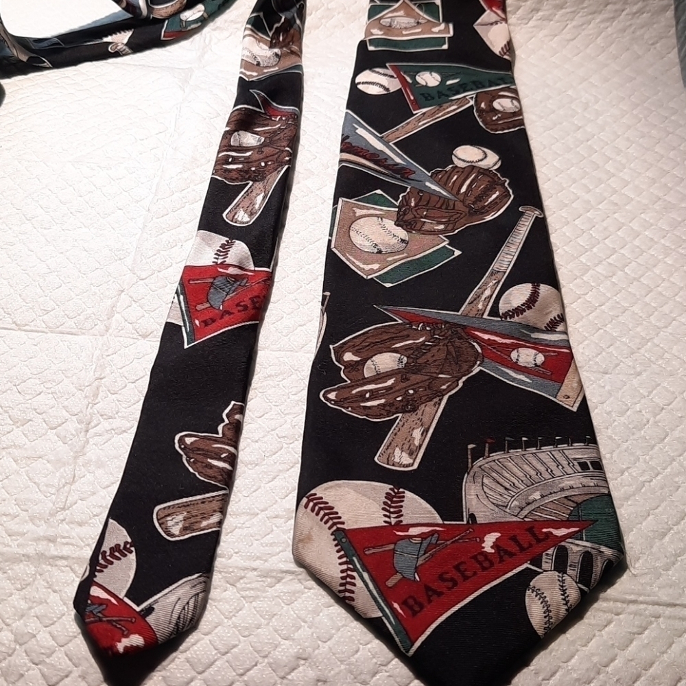 Men's American Sports Baseball Tie